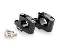 PUIG RISERS PULLBACK FIT ON BMW R12 HANDLEBARS 24-25 BLACK-22038N