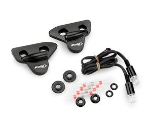 Puig 22042N Rearview Mirrors Caps with Turn Lights Tab Black