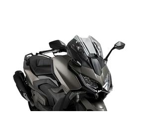 Puig 22048H V-Tech Line Sport Windshield - Aerodynamic Design and Sporty Style for KYMCO AK550 PREMIUM 2024-2025, Smoked