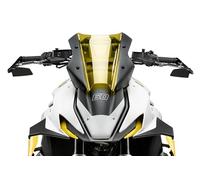 Puig 22112N Diablo Mirror for handlebar end with foldable wing-type design, convex anti-reflective mirror, machined aluminum, and sporty style, Black