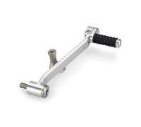 Puig 22123P Gear Lever, made of CNC-machined aluminum with radially adjustable tip for enhanced ergonomics, Silver