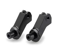 Puig 22129N Rider Footpeg Bracket, Precision-Machined from High-Strength Ergal 7075 Aluminum with Anodized Finish for a Perfect Connection with Original Mounts, Black