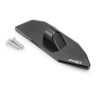 Puig 22169N Fairing Mirror Adapters right side made of anodized machined aluminum for secure mounting of mirrors on fairing, Black