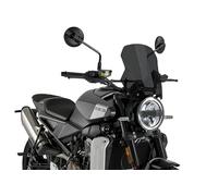 Puig 22189F New Generation Sport Windshield with aerodynamic design; improved functionality and sporty style for motorcycle, Dark Smoke