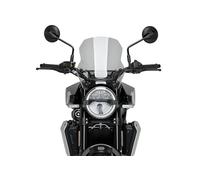 Puig 22189H New Generation Sport Windshield with aerodynamic design; improved functionality and sporty style for motorcycle, Smoke