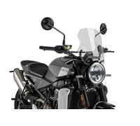 Puig 22189W New Generation Sport Windshield with aerodynamic design; improved functionality and sporty style for motorcycle, Clear