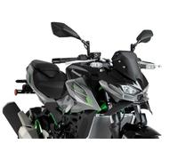 Puig 22190C Naked Front Winglets; improved aerodynamics; made of durable ABS; easy installation without modifying the bike; TÜV certification and ABE license included, Carbon Look
