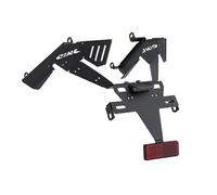 Puig 22193N License Plate Holder; raised sport design; lightweight steel and polyamide structure; easy installation with durable parts, Black