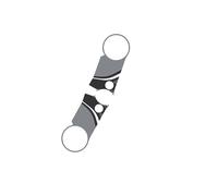 Puig 22200U Radikal Triple Clamp Protector, sporty and resistant accessory to protect the motorcycle’s triple clamp against impacts, scratches and UV rays, Grey
