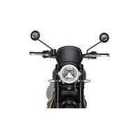 Puig 22223J Front Plate - Retro Design and Racing Look, Matte Black