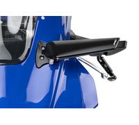 Puig 22253N Aileron Mirror machined in anodized aluminum, with downforce-type aerodynamic design, convex anti-reflective mirror and option for integrated TAB indicator, Black