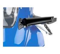 Puig 22253N Aileron Mirror machined in anodized aluminum, with downforce-type aerodynamic design, convex anti-reflective mirror and option for integrated TAB indicator, Black
