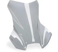 Puig 22268H Touring windscreen made of 4 mm acrylic with UV protection, aerodynamic design, rounded profile, easy mounting and TÜV approval for trail adventure bikes, Smoke