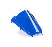 Puig 22284A Z-Racing Windscreen; aerodynamic design with double height; improves rider protection; made of high-impact acrylic; TÜV approved; easy installation, Blue