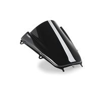 Puig 22284N Z-Racing Windscreen; aerodynamic design with double height; improves rider protection; made of high-impact acrylic; TÜV approved; easy installation, Black
