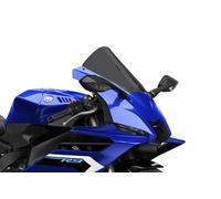 Puig 22285F R-Racer Windscreen, sport screen made of high-impact acrylic with aerodynamic design, wind tunnel tested and TÜV certified, Dark Smoke