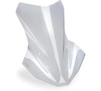 Puig 22321W Touring windscreen made of 4 mm acrylic with UV protection, rounded profile, aerodynamic design, easy installation and TÜV approval for road use, Transparent