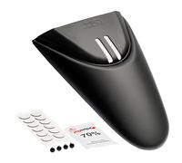 Puig 22325J Rear Mudguard Extension; additional protection for the rear wheel; made of resistant ABS; firm mounting onto the original part, Matte Black