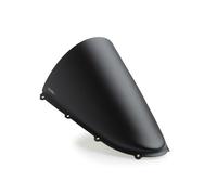 Puig 22333J R-Racer windscreen with professional aerodynamic design, high-impact acrylic material, rounded profile, easy installation and TÜV approval for road use, Matte Black