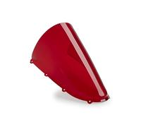 Puig 22333R R-Racer windscreen with professional aerodynamic design, high-impact acrylic material, rounded profile, easy installation and TÜV approval for road use, Red