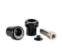 Puig 22340N Mirror hole cover set; elegant finish; easy installation; protects original design without modifying structure, Black