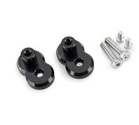 Puig 22341N Replacement - Adjustable Trail Footpeg Relocation Kit 20 mm CNC-machined aluminum with black anodized finish, precise adjustment and position extension, Black.
