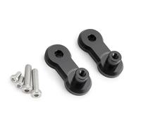 Puig 22342N Replacement - Adjustable Trail Footpeg Relocation Kit 40 mm CNC-machined aluminum with black anodized finish, precise adjustment and ergonomic extension, Black.