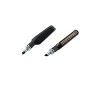 Puig 22344N Pin 2.0 Turn Signals with slim and compact design, sequential LED technology, approved and easy to install thanks to M8 thread, Black