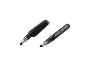 Puig 22344N Pin 2.0 Turn Signals with slim and compact design, sequential LED technology, approved and easy to install with M8 thread, Black