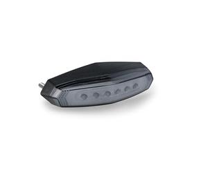 Puig 22346W Oval Brake Light Mako with aerodynamic and compact design, high-visibility LED technology, approved and easy installation for maximum safety, Transparent