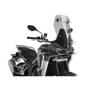 Puig 22371H Touring Windscreen With Smoked Visor designed to improve aerodynamics, optimize wind protection and offer greater comfort and stability during riding on any type of route