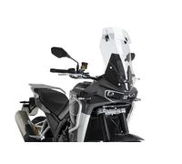 Puig 22371W Touring Windscreen With Transparent Visor designed to improve aerodynamics, increase wind protection and offer more comfortable, stable and safe riding on all kinds of routes