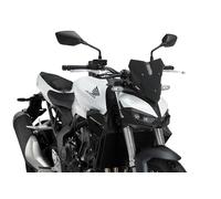 Puig 22381J New Generation Sport; aerodynamic sport windscreen; made of high-resistance PMMA; includes metal brackets and TÜV approval, Matte Black