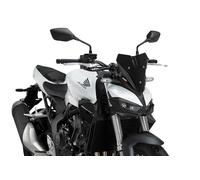 Puig 22381N New Generation Sport; aerodynamic sport windscreen; made of high-resistance PMMA; includes metal brackets and TÜV approval, Black