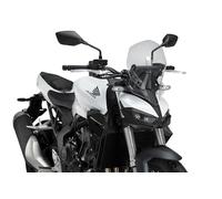 Puig 22382W New Generation Touring; naked aerodynamic windscreen; made of high-impact PMMA; rounded edge and TÜV approval; better wind protection, Clear
