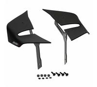 Puig 22384J D12 Winglets; aerodynamic side winglets with double-wing design; maximum stability, anti-wheelie effect, high-strength materials, Matte Black