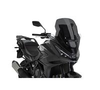 Puig 22402F Touring Windscreen; aerodynamic screen; elegant and functional design; optimal visibility; easy mounting with original screws; TÜV approved, Dark Smoke