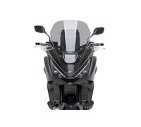 Puig 22402H Touring Windscreen; aerodynamic screen; elegant and functional design; optimal visibility; easy mounting with original screws; TÜV approved, Smoke