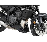 Puig 22415N Lower Fairing aerodynamic motorcycle belly pan made of high-resistance ABS and aluminum with sporty design and engine protection, Black