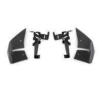 Puig 22426J D12 Winglets; side winglets with double wing design; increased stability and safety; made of CN acrylic; easy installation without drilling, Matte Black