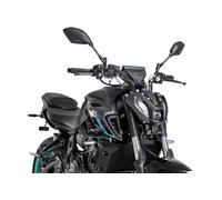 Puig 22459N D12 aerodynamic dual-wing winglets designed to maximize stability, downforce, control and performance in sporty riding without drilling the motorcycle, Black