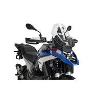 Puig 22536W Touring Screen with aerodynamic design, high-resistance PMMA construction,stability and visibility in adventure and long-distance riding. Clear