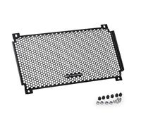 Puig 22558N Aluminum Radiator Guard with hexagonal design and anti-vibration rubber mounts for effective protection of the engine cooling system, Black