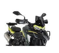 Puig 22584F Sport Windscreen made of acrylic with aerodynamic design, rounded safety edges, and elegant finish to enhance protection, visibility, and the sporty look of your motorcycle, Dark Smoke