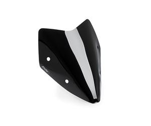 Puig 22584N Sport Windscreen made of acrylic with aerodynamic design, rounded safety edges, and elegant finish to enhance protection, visibility, and the sporty look of your motorcycle, Black