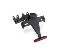 Puig 22648N License Plate Holder for motorcycle with sporty and approved design, fixed or angle-adjustable system with integrated locking and durable finish, Black