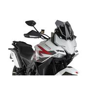 Puig 22688F Aerodynamic Sport Windscreen made of PMMA with compact design and rounded profile to improve aesthetics and control in urban and off-road riding, Dark Smoke