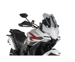 Puig 22688H Aerodynamic Sport Windscreen made of PMMA with compact design and rounded profile to improve aesthetics and control in urban and off-road riding, Smoke