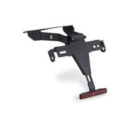 Puig 22706N License Plate Holder support in steel and polyamide with adjustable inclination, secure mounting system and sporty design, Black