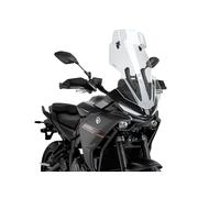 Puig 22767W Touring Screen with tall aerodynamic visor in high-impact acrylic with adjustable visor improving protection and riding comfort, Clear